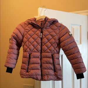 DKNY Kids Puffer Jacket in Mauve
